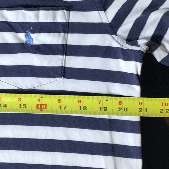 🔅SALE🔅 Ralph Lauren Polo shirt, Classic Med. Blue/white with a breast pocket. - Picture 6 of 6